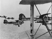 827 Squadron training in the Firth of Forth, 1941