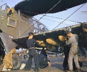 Bombing up a Fairey Albacore, 1942