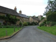 A street in Enstone, looking towards St Kenelm Church